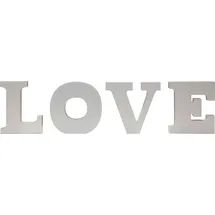 Myflair Deko-Buchstaben "Ylvie, weiß", weiß, B:16cm H:20cm T:3,5cm, MDF, MYFLAIR MÖBEL & ACCESSOIRES, Dekofiguren, Deko-Buchstaben, Deko Schriftzug "LOVE", Höhe 20 cm, Wohnzimmer