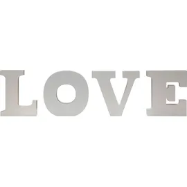 Myflair Deko-Buchstaben "Ylvie, weiß", weiß, B:16cm H:20cm T:3,5cm, MDF, MYFLAIR MÖBEL & ACCESSOIRES, Dekofiguren, Deko-Buchstaben, Deko Schriftzug "LOVE", Höhe 20 cm, Wohnzimmer