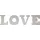 Myflair Deko-Buchstaben "Ylvie, weiß", weiß, B:16cm H:20cm T:3,5cm, MDF, MYFLAIR MÖBEL & ACCESSOIRES, Dekofiguren, Deko-Buchstaben, Deko Schriftzug "LOVE", Höhe 20 cm, Wohnzimmer