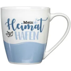 Ritzenhoff & Breker Ritzenhoff Ahoi Kaffeebecher Heimathafen Blau 360ml Porzellan