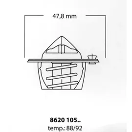 TRISCAN Thermostat Kühlmittel 8620 10588