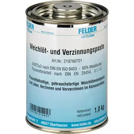 Felder Weichlöt- u.Verzinnungspaste 230-250GradC 1kg S-Sn97Cu3