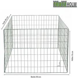 Trutzholm Gartenkomposter werkzeugloser Aufbau 90 × 90 cm Stahldraht pulverbeschicht 10 × 4 cm Maschenweite