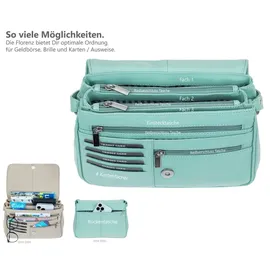 Alessandro Salvatore Florenz 12975 Schultertasche Leder Mint Green