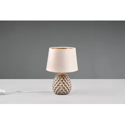 Trio R51531044 Tischleuchte Ariana 1x40W | E14 | IP20 - Kabelschalter, Keramik/Muster