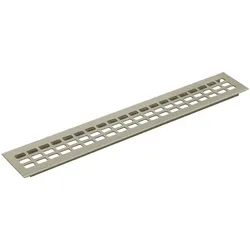 Lüftungsgitter 1000 mm Aluminium Titan Edelstahl Effekt - 80 mm