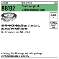 NORD-LOCK Scheiben geklebt DNL 27 SP (28,4 x 48,5