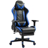 Trisens Gaming Stuhl Kunstleder Schwarz/Blau