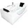 AcquaVapore Eckbadewanne 90 x 180 cm (W81R-TH-C)