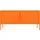 vidaXL TV-Schrank Lowboard 105x35x15 cm Orange Metall