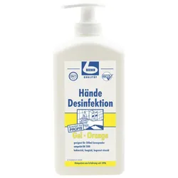 Hände Desinfektion Gel Orange 500 ml