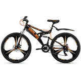 KS-Cycling KS Cycling Mountainbike Bliss 21 Gang, Shimano, Tourney Schaltwerk, Kettenschaltung, für Herren, Kettenschaltung, schwarz - 180x100x70 cm