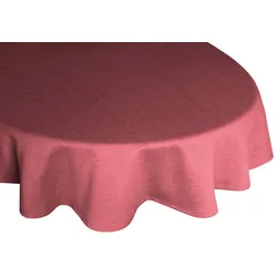 Tischdecke WIRTH "WIESSEE" Gr. 1, rosa, Ø:160cm, Baumwolle, Modal, Leinen, Tischdecken, rund