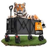 XXL Bollerwagen faltbar 260L 150kg belastbar robuster Bollerwagen für jedes Gelände von BigDean