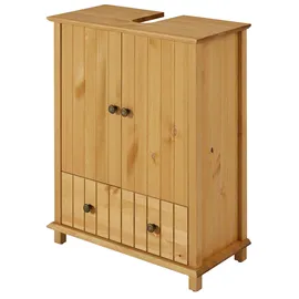 Home Affaire Waschbeckenunterschrank »Vili«, Badezimmerschrank, Badunterschrank mit Schublade, aus Massivholz,