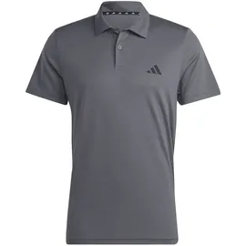 adidas Train Essentials Training Polo Shirt, Grey five/black XL