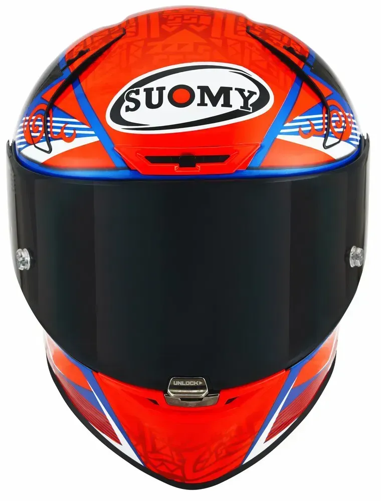 Suomy Sr-gp Bagnaia Replica 2021 W/o Sponsor Integralhelm - Red / Blue / White - XS