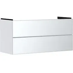 hansgrohe Xevolos E Waschtischunterschrank 54184320 1180x555x475mm, 2 Schubladen, mattweiß, weiß metallic