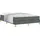 vidaXL Boxspringbett 140 x 200 cm Dunkelgrau