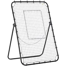 Homcom Fußball Rebounder PE-Netz, Eisen