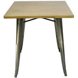 FH Furniture FH Bistrotisch Alex Transparent 70x70 Walnuss
