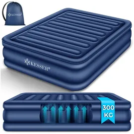 Kesser KESSER® Aufblasbare Matratze Luftbett mit eingebauter elektrischer Pumpe integrierte erhöhte aufblasbare Matratze für Übernachtungsgäste mit Aufbewahrungstasche