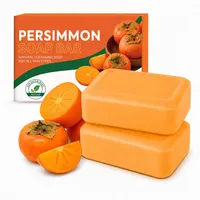 Safelina Seife, Safelina Kaki Seife Kernseife, Persimmon Kernseife Natur gegen Körpergeruch, Neutralisiert geruchsbildende Substanzen, Sanfte Reinigung für reife & empfindliche Haut (2PC)