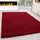 KADIMA DESIGN Hochflorteppich, RHEIN, einfarbig, Rot, 300 x 400 cm