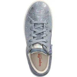 superfit Mädchen Stella Sneaker, Blau Silber 8000, 28 EU Weit