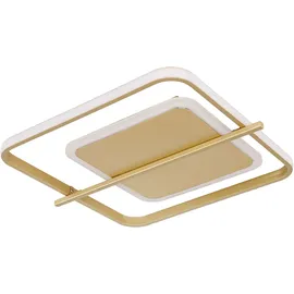GLOBO Deckenleuchte 1x LED 36W eckig goldfarben