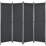 pro.tec Modica 170x215cm Paravent Sichtschutz Spanische Wand Garten Schwarz