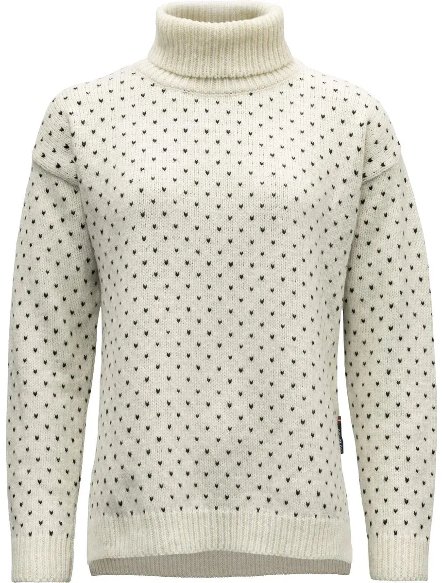 Devold of Norway Sørisen Wool High Neck WMN offwhite/ink (010A) XS