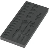 WERA Schaumstoffeinlage ohne Bestückung 172 x 392 x 30 mm schwarz