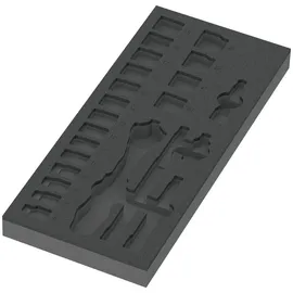 WERA Schaumstoffeinlage ohne Bestückung 172 x 392 x 30 mm schwarz