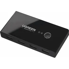 UGREEN USB 2.0 2x4 KVM-Switch Schwarz
