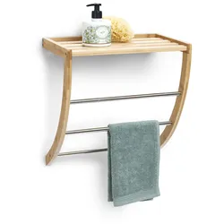 HTI-Living Handtuchregal Bambus/Metall