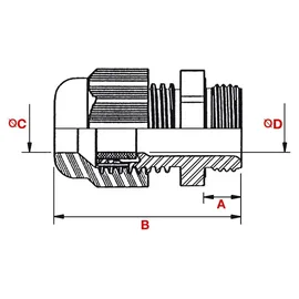 Plica Kabelverschraubung silbergrau 935344026