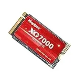 KingSpec 2TB PCIe 4.0 M.2 2242 SSD - Lesegeschwindigkeit bis zu 7200MB/s, interne NVMe SSD 3D NAND Flash, für Laptop & Desktop (2TB)