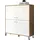 trendteam Touch Highboard 123x136x40 cm weiß