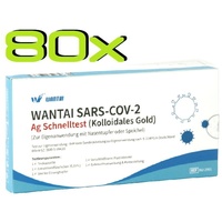 Wantai® SARS-COV2 Laien Antigen-Schnelltest Lolly Lutsch, Speichel Nasentest 80x