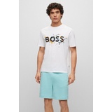 Boss T-Shirt - Blau,Orange,Weiß,Dunkelblau - M,