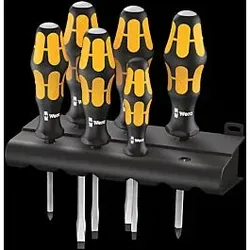 Wera Schraubendrehersatz Kraftform  932/6 Schraubendrehersatz 6 teilig