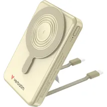 Verbatim 32274, Powerbank Lithium Polymer (LiPo), 10000 mAh, Kabelloses Aufladen, Gold
