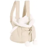 Karlie Flamingo Tiertransporttasche Fronttasche Cuddi Beige 32x22x25cm – Polyester & Plüsch – Top-Öffnung – Boden abnehmbar – Seitentaschen – Staufach – Schulterriemen – Sicherheitsleine
