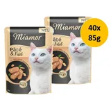 Miamor Pâté & Filet mit Huhn 40 x 85 g