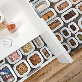 Mepal Modula rechteckig weiß 1 l 9-teiliges Set