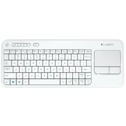Logitech Wireless Touch Keyboard K400 Plus Tastatur drahtlos 2.4 GHz US International weiß