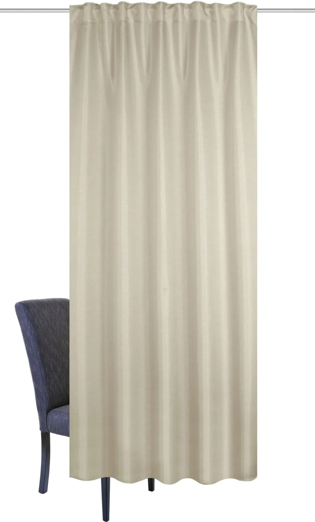 Home Basics Gardine »JOHN«, (1 St.), Verdunklungsschal Home Basics taupe 225 cm