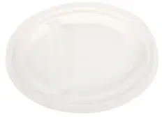 NATURESTAR Einwegteller, oval, 2-geteilt 410272 , 1 Packung = 50 Stück