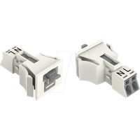WAGO 890-732 Netz-Steckverbinder WINSTA MINI Stecker, gerade Gesamtpolzahl: 2